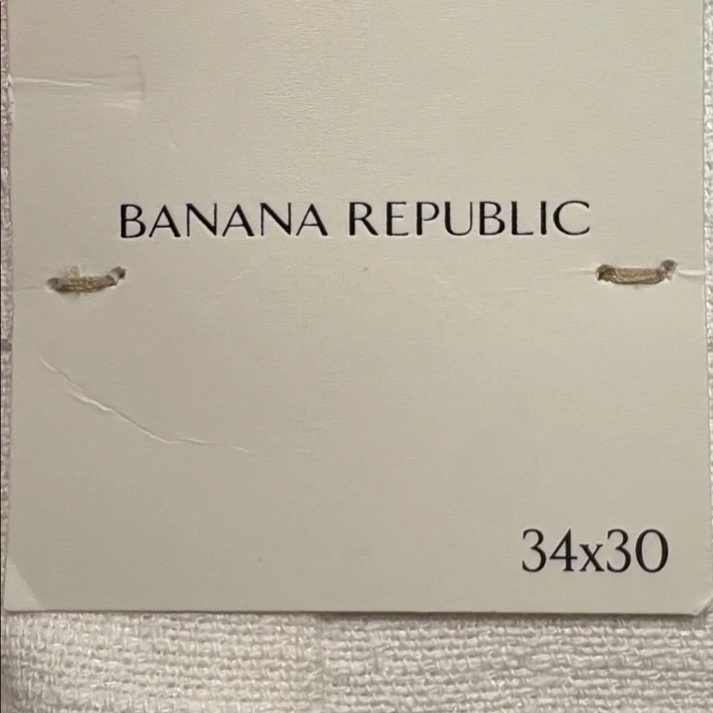 NWT Banana Republic Cotton Linen Blend Suit Pant Sz 34 x 30.